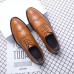 Men Brogue Carved Dress Shoes Microfiber Business Oxfords Men Brogue Carved Dress Shoes Microfiber Business Oxfords