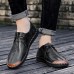 Hand Stitching Splicing Genuine Leather Casual Soft Oxfords Hand Stitching Splicing Genuine Leather Casual Soft Oxfords