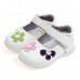 Cute Flower Artificial Leather Hook Loop Girls Dress Shoes Cute Flower Artificial Leather Hook Loop Girls Dress Shoes