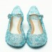 Frozenly Elsa Princess Crystal Hole Sandals Girls Cosplay Girl Shoes Blue Frozenly Elsa Princess Crystal Hole Sandals Girls Cosplay Girl Shoes Blue