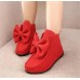 Winter Baby Kids Girls Dancing Shoes Adornment Santa Christmas Gift Princess Leather Flats Bowknot Short Boots Winter Baby Kids Girls Dancing Shoes Adornment Santa Christmas Gift Princess Leather Flats Bowknot Short Boots