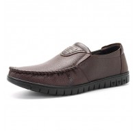 Soft Sole Comfy Genuine Leather Casual Business Slip On Oxfords for Men