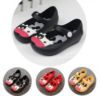 Baby Toddler Kids Children Mini Beach Summer Jelly Fish Mouth Sandals Cow Cattle Rainy Rubber Anti Slip Shoes