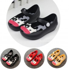 Baby Toddler Kids Children Mini Beach Summer Jelly Fish Mouth Sandals Cow Cattle Rainy Rubber Anti Slip Shoes